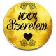 Acél-100%-szerelem-kitűző