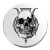 Acél-skull2-kitűző