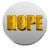 Acél-hope-kitűző