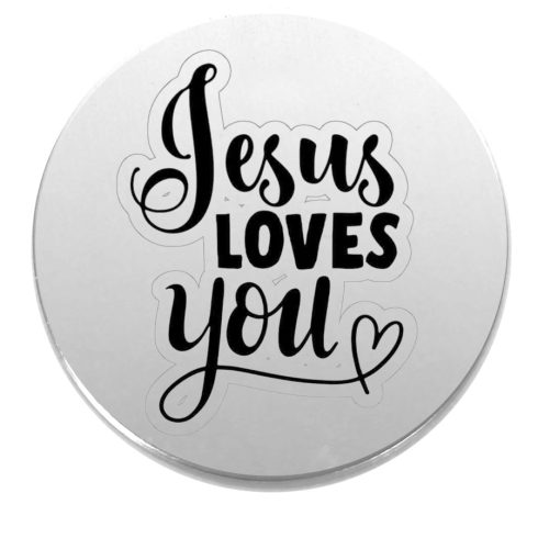 Acél-Jesus-loves-You-kitűző