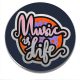 Acél-music-is-life-kitűző