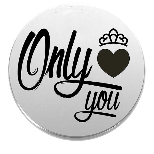 Acél-only-you-kitűző