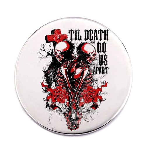 Acél-til-death-do-us-apart-kitűző