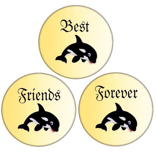 Orca-best-friends-forever-hármas-kitűző