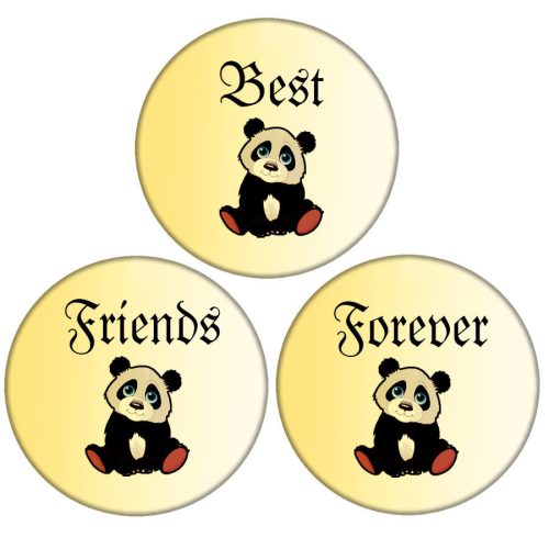 pandás-best-friends-forever-hármas-kitűző