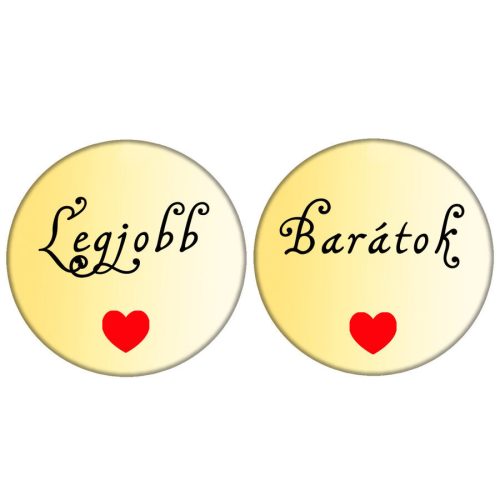 Legjobb-barátok-páros-Acél-exkluzív-kitűző