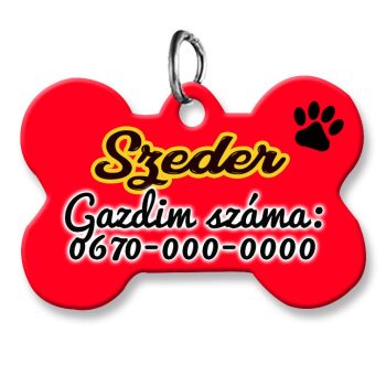 kutyabiléta-csont-alakú-piros-mintával