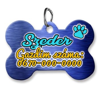 kutyabiléta-csont-alakú-metálkék-mintával