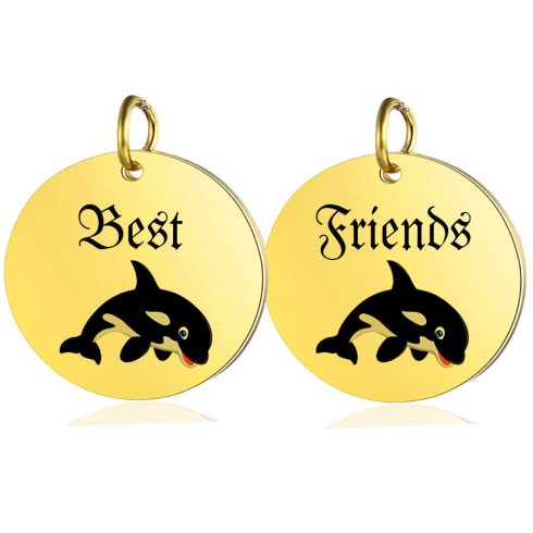 Best-Friends-delfines-páros-best-friends-medál-lánccal-vagy-kulcstartó