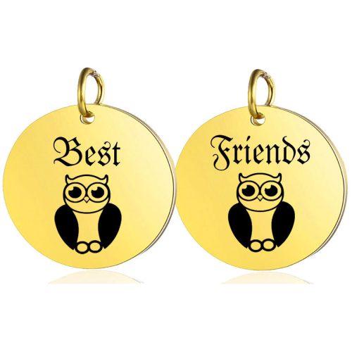 Best-Friends-baglyos-páros-medál-lánccal-vagy-kulcstartó