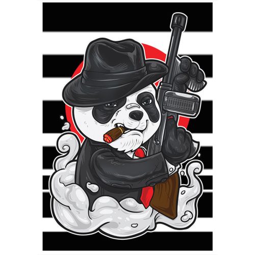 Puzzle-gengszterpanda