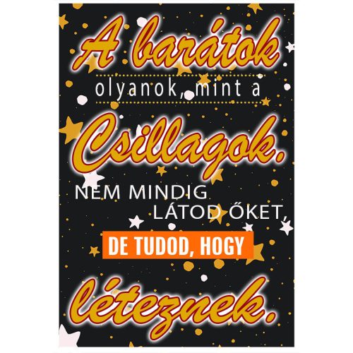 Puzzle-a-barátok-olyanok-mint-a-csillagok-üzenettel