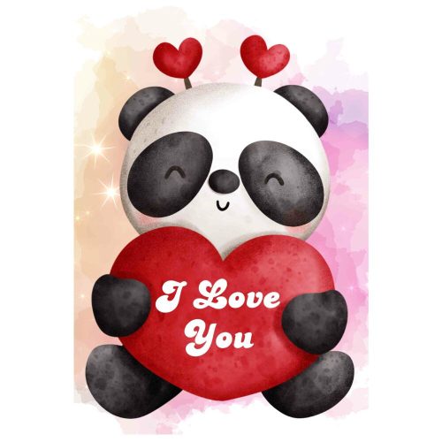 Puzzle-pandás-i-love-you