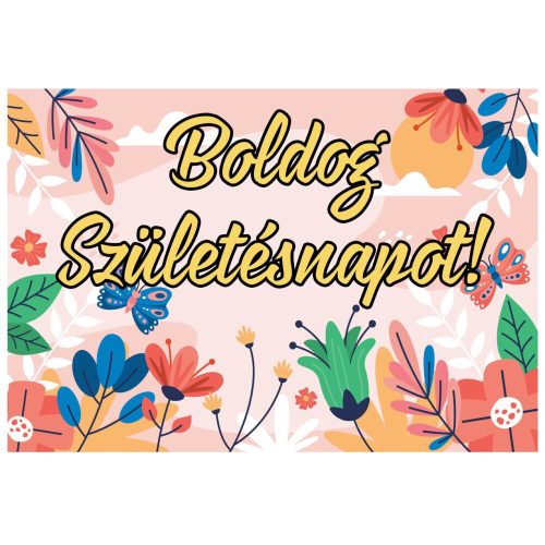 Puzzle- virágos-szülinapi