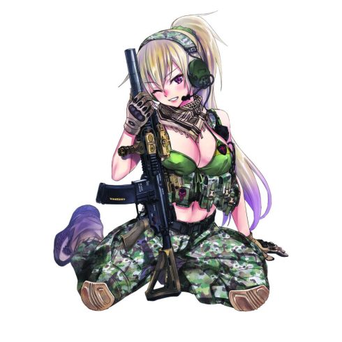 Puzzle-anime-katona-lány