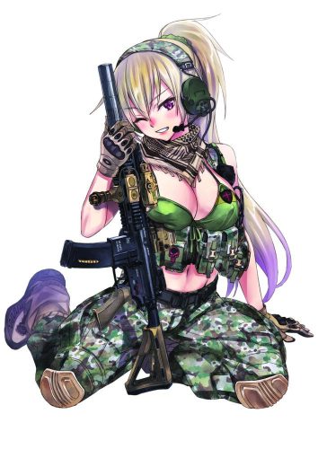 Puzzle-anime-katona-lány