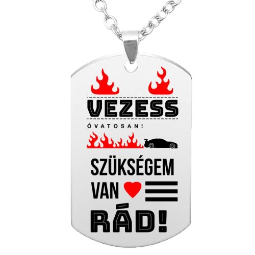 vezess-óvatosan-autós-medál-lánccal-vagy-kulcstartó