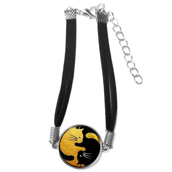 Uniszex-állítható-yin-yang-cicás-karkötő