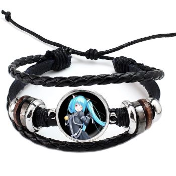 Fonott-dizájnbőr-uniszex-állítható-anime-karkötő