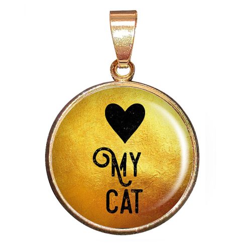Love my cat-medál-lánccal-vagy-választható-karkötőre-fülbevalóra-kulcstartóra-medál-lánccal-vag