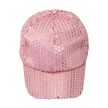 Divatosan csillogó baseball sapka, pink