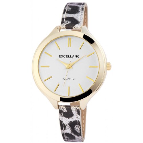 Excellanc-vékonyszíjas-elegáns-óra-bézs-arany
