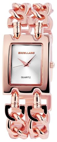 Excellanc női karóra feltűnő fém szíjjal, rose gold