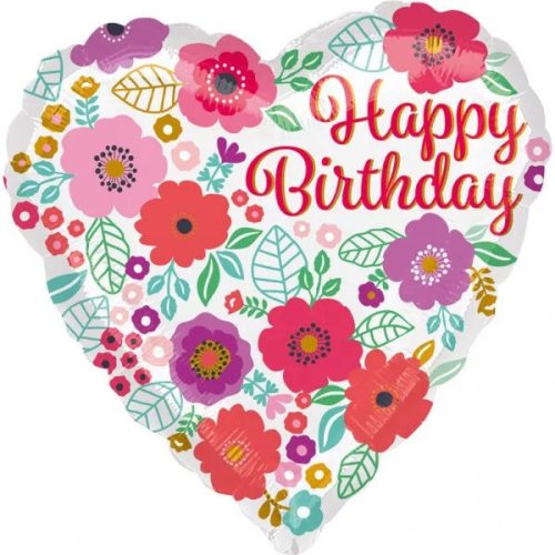 Happy Birthday fólia lufi