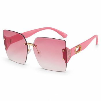   Pink arany köves szárú, Pink lencsés, pillangó fazonú napszemüveg