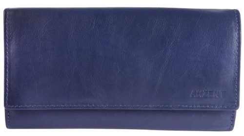 akzent-penztarca-valodi-bor-noi-kek-18x10-cm