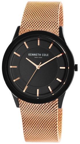 Kenneth Cole cseppálló-elegáns-férfi-karóra-rose-gold-nemesacél -émszíjjal-dobozban