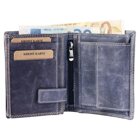 AKZENT-pénztárca-valódi-kecskebőrből-12x9-cm-kék