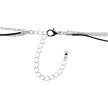 Divat ezüst-fekete hosszú fém horgonylánc, hossz: 60 cm